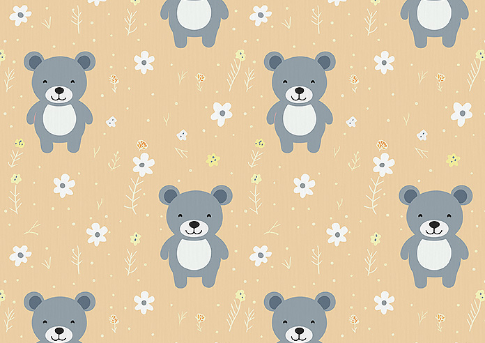 Teddy Trails, Cream - Roman Blind - Image 7